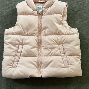 Old Navy Light Pink Quilted Vest